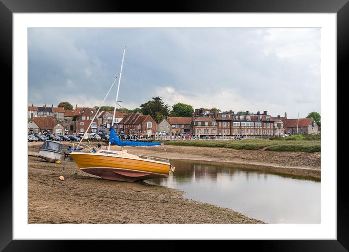 Boats out of the water at Blakeney Framed Mounted Print by Jason Wells