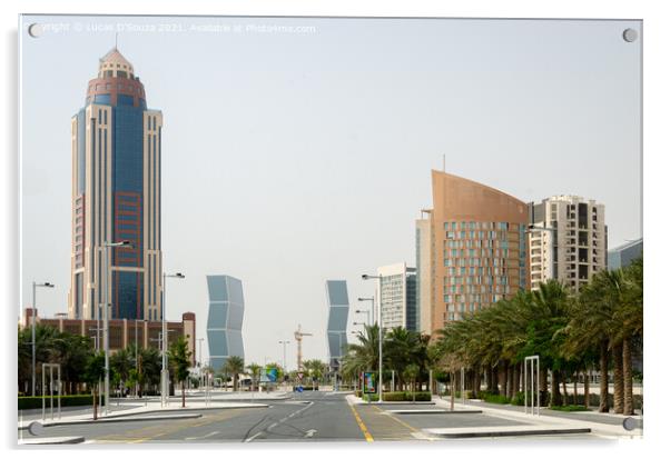 Lusail city, Qatar Acrylic by Lucas D'Souza