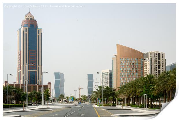 Lusail city, Qatar Print by Lucas D'Souza