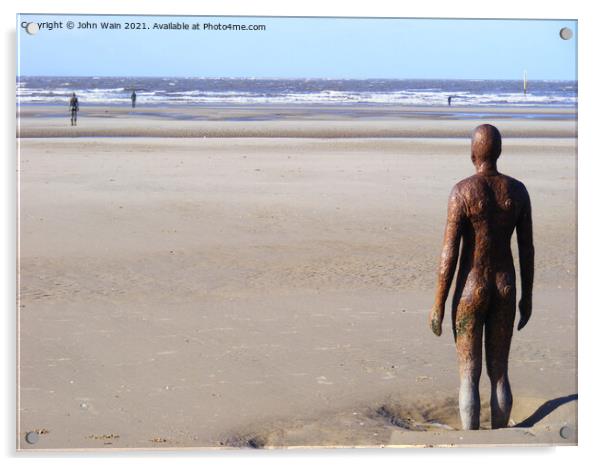 Gormley Statues Acrylic by John Wain