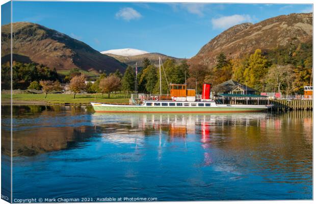 Lady of the Lake Steamer, Ullswater Canvas Print by Photimageon UK