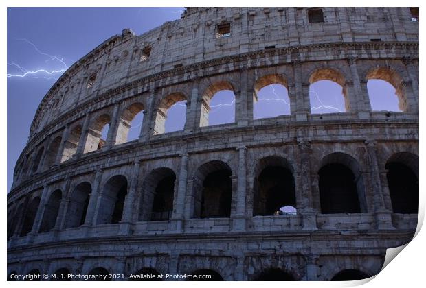 Colosseum Print by M. J. Photography