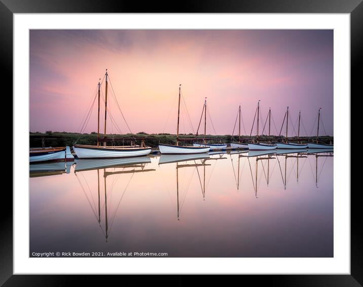 The Morston Line Framed Mounted Print by Rick Bowden