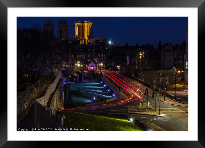 Gothic Gateway to Historic York Framed Mounted Print by Ron Ella