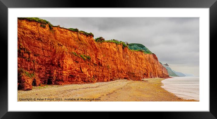 The Fragile Jurassic Coast Framed Mounted Print by Peter F Hunt