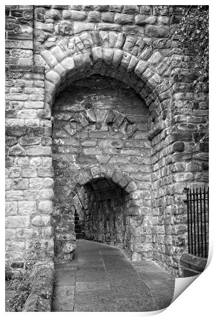 Castle Ruins, Newcastle upon Tyne Print by Rob Cole