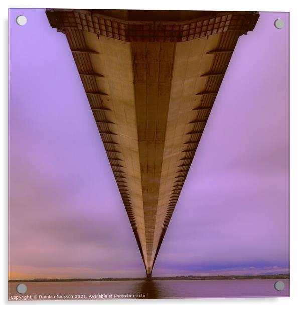 Humber Bridge Acrylic by Damian Jackson