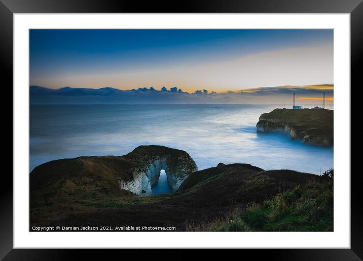Flamborough Arch  Framed Mounted Print by Damian Jackson