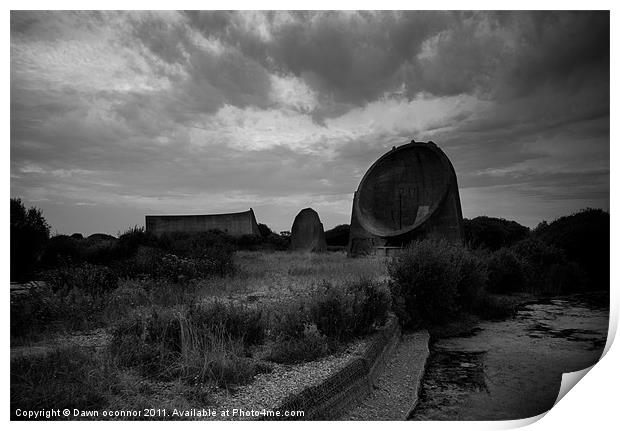 The Listening Ears at Denge Print by Dawn O'Connor