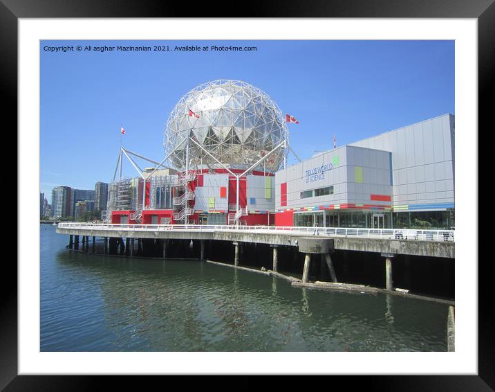 Science World Framed Mounted Print by Ali asghar Mazinanian