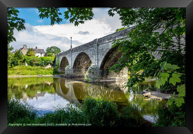 Bridge Over The River Wye Llyswen Framed Print by Joel Woodward