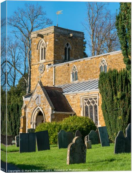 St Peter's Church, Knossington, Leicestershire Canvas Print by Photimageon UK