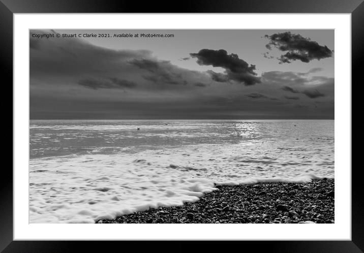 Winter seascape Framed Mounted Print by Stuart C Clarke