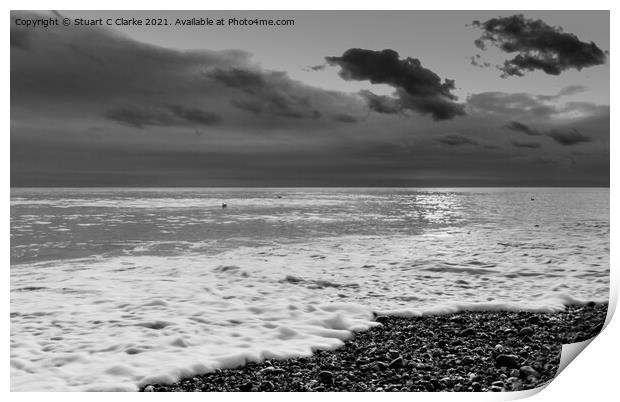 Winter seascape Print by Stuart C Clarke