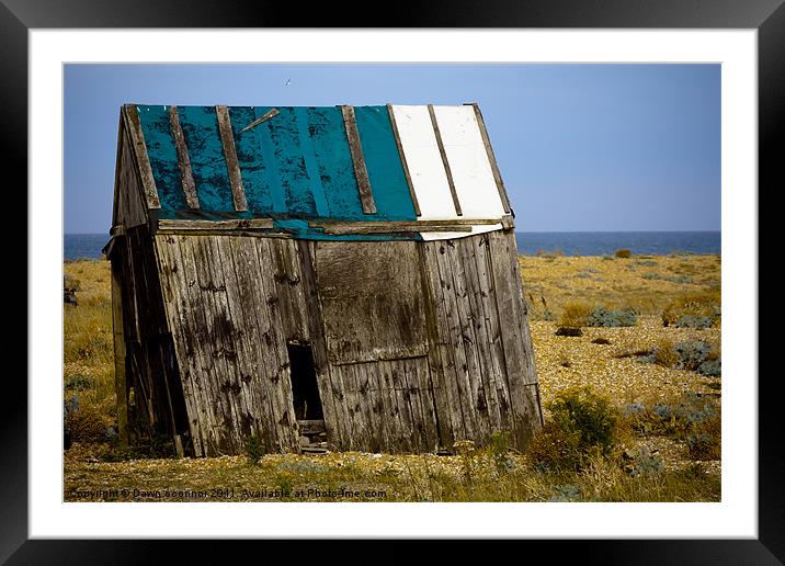 The Old Winch Shed - Dungeness Framed Mounted Print by Dawn O'Connor