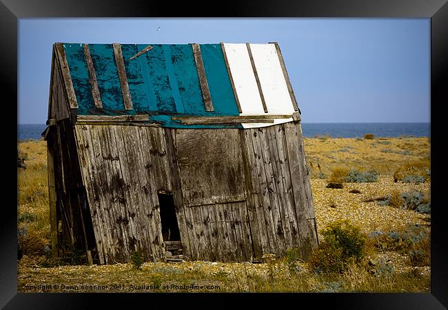 The Old Winch Shed - Dungeness Framed Print by Dawn O'Connor