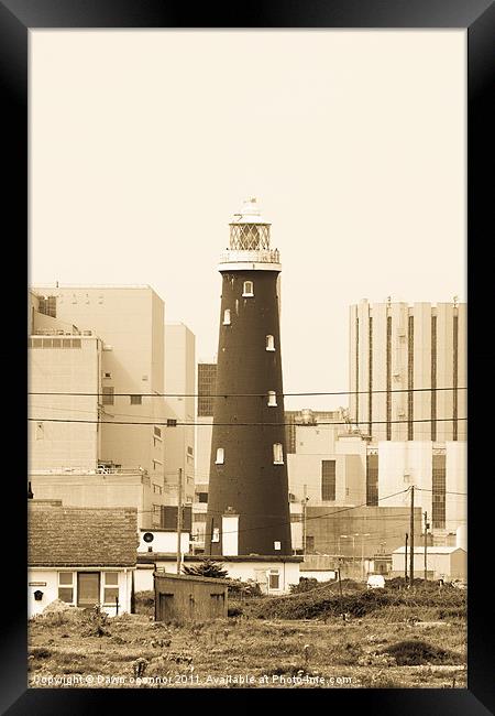 The Old Lighthouse Dungeness Framed Print by Dawn O'Connor