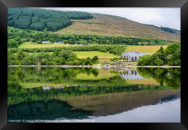 Loch Tay reflections, Perthshire Framed Print by Angus McComiskey