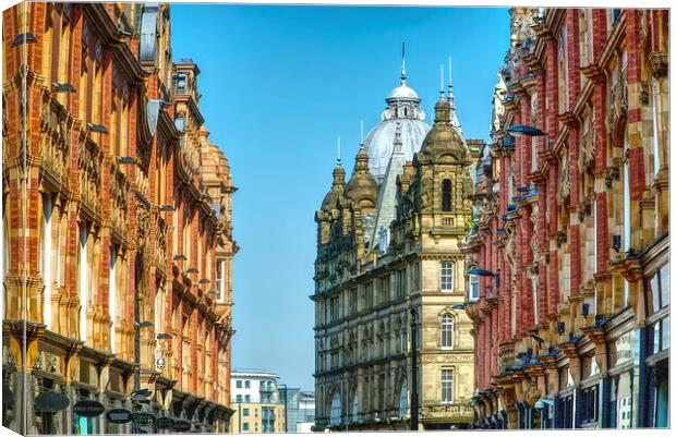 King Edward Street in Leeds Canvas Print by Alison Chambers