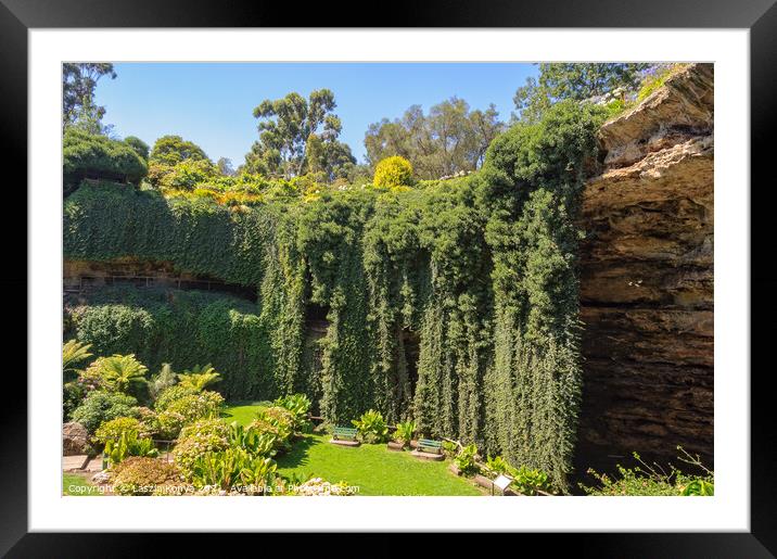 Sunken Garden - Mount Gambier Framed Mounted Print by Laszlo Konya