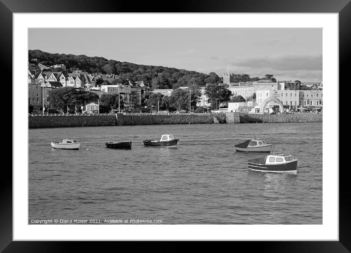 Weston-Super-mare in Somerset Framed Mounted Print by Diana Mower
