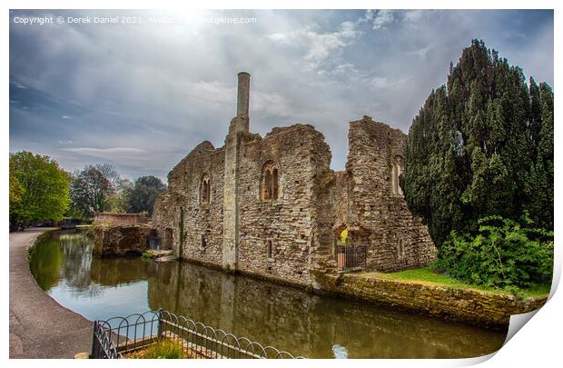 Constable’s House, Christchurch Castle, Dorset Print by Derek Daniel