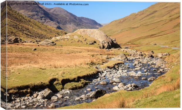 Honister Pass Lake District Cumbria Canvas Print by Pearl Bucknall