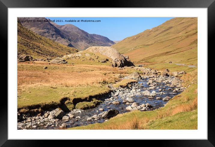 Honister Pass Lake District Cumbria Framed Mounted Print by Pearl Bucknall