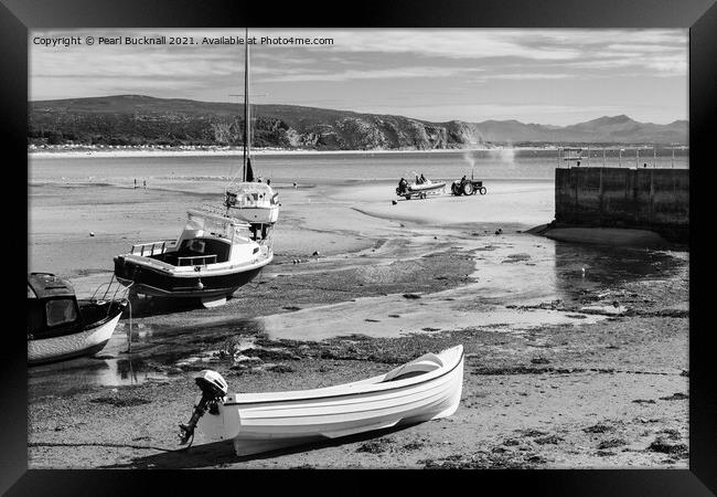 Abersoch Harbour Llyn Peninsula North Wales Framed Print by Pearl Bucknall