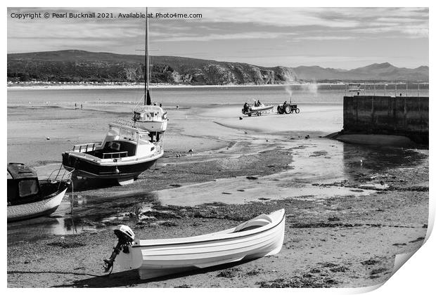 Abersoch Harbour Llyn Peninsula North Wales Print by Pearl Bucknall