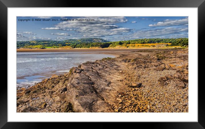 The Lancashire Way at Silverdale in Lancashire Framed Mounted Print by Peter Stuart