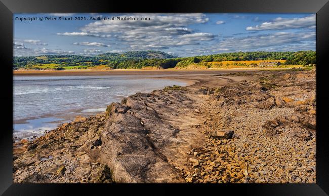 The Lancashire Way at Silverdale in Lancashire Framed Print by Peter Stuart