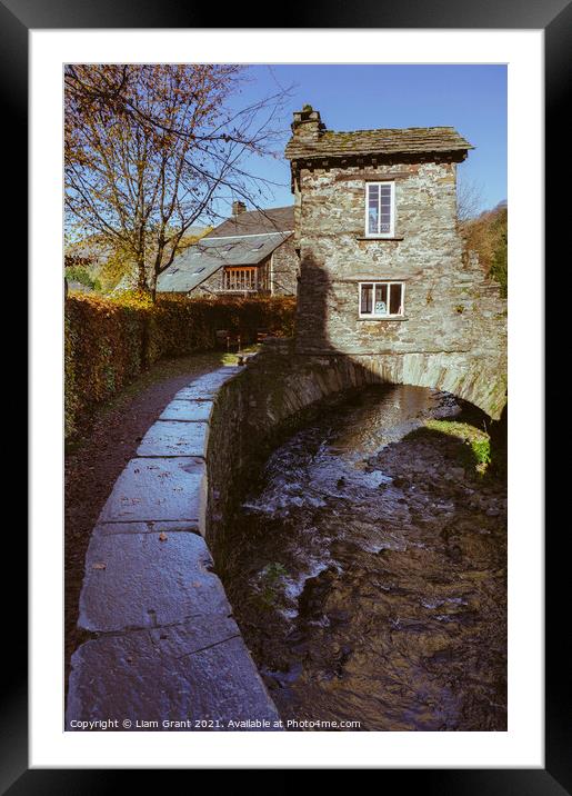 Bridge House, Ambleside. Lake District, UK. Framed Mounted Print by Liam Grant