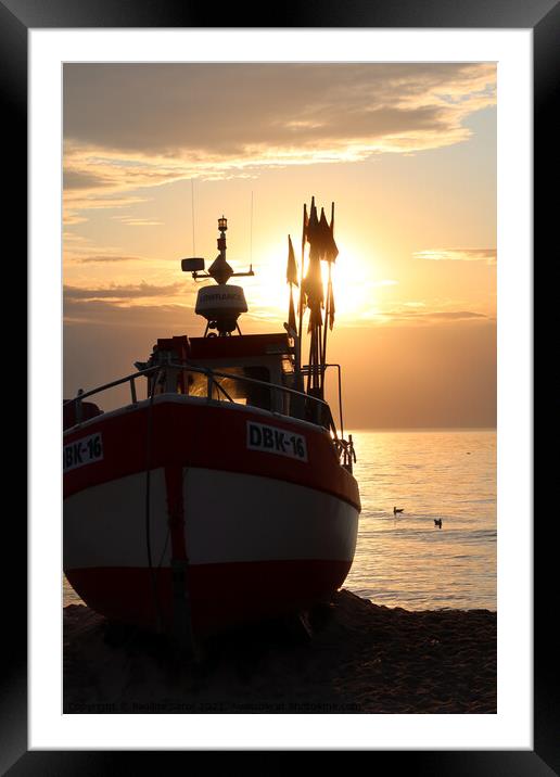 The end of the fisherman's day Framed Mounted Print by Paulina Sator