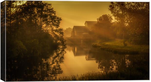 Riverside Sunrise Canvas Print by Gareth Burge Photography