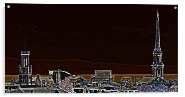 Abstract view of Ayr town Acrylic by Allan Durward Photography