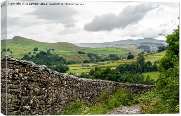 Yorkshire Scene. Canvas Print by Jo Sowden