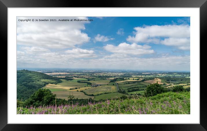 View from Sutton BAnk Framed Mounted Print by Jo Sowden