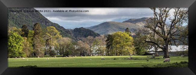 Panorama of Ullswater Framed Print by Kevin White