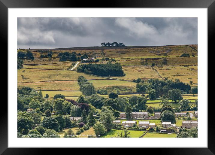 Mickleton and Bail Hill from Whistle Crag Framed Mounted Print by Richard Laidler