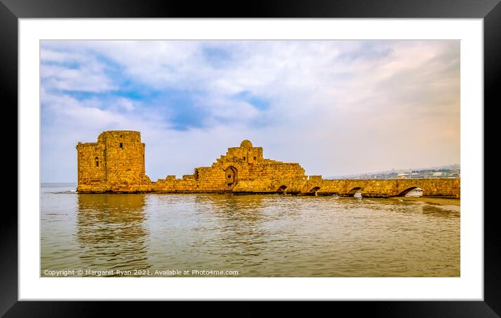 The Ageless Sea Fortress Framed Mounted Print by Margaret Ryan
