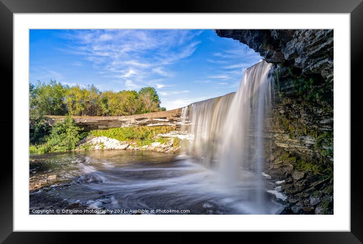 Jagala Falls Framed Mounted Print by DiFigiano Photography