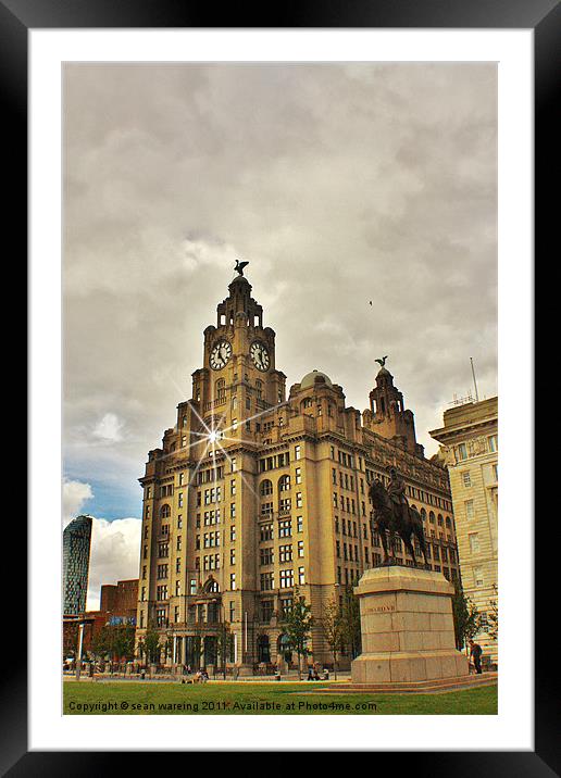 The Liver building Framed Mounted Print by Sean Wareing