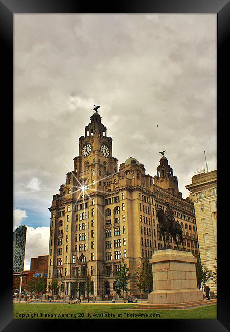The Liver building Framed Print by Sean Wareing
