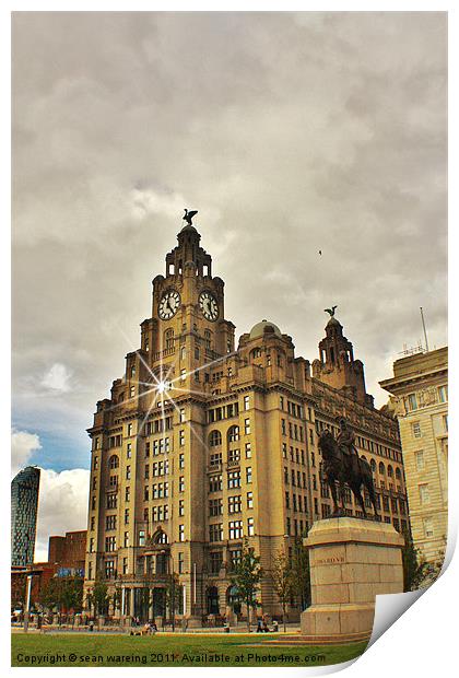 The Liver building Print by Sean Wareing