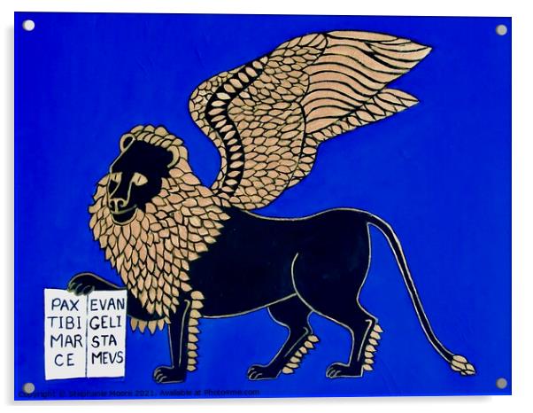 Lion of St. Mark Acrylic by Stephanie Moore