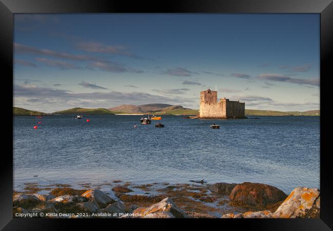 Kisimul Castle, Castlebay, Barra, Outer Hebrides Framed Print by Kasia Design
