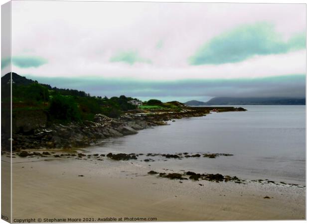 Lough Swilly in the rain Canvas Print by Stephanie Moore