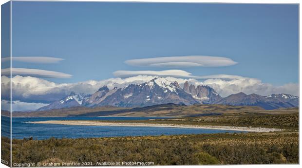 Torres del Paine, Patagonia Canvas Print by Graham Prentice
