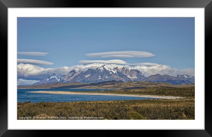 Torres del Paine, Patagonia Framed Mounted Print by Graham Prentice